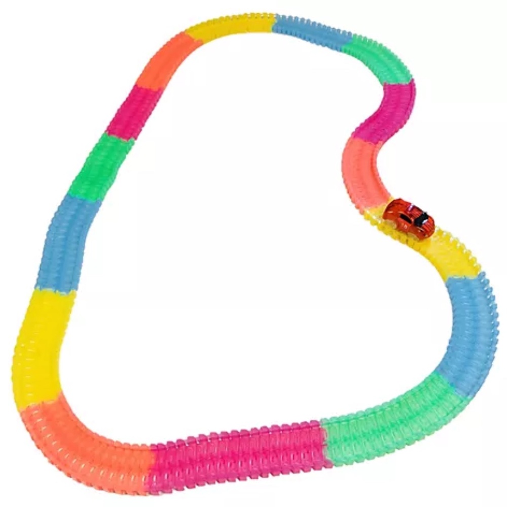 QVC Twister Tracks Glow-in-the-Dark Track Set Car Track Set ExtentionTrack
